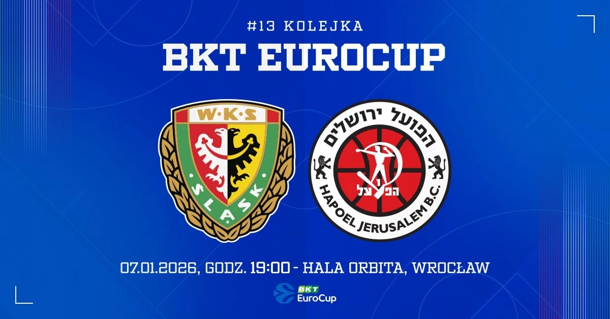 WKS Śląsk Wrocław vs Hapoel Midtown Jerusalem